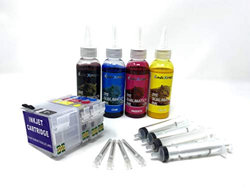 INKXPRO Brand XPRO IV Series True Color Sublimation Ink T252 Ciss Continuous Ink Supply System for Epson Workforce WF 7110 7610 7620 3620 3640 Printers (for Sublimation Printing only) - Click to Buy
