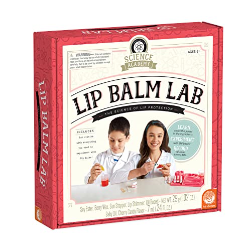 MindWare Science Academy Lip Balm Lab Kit | Includes 18pcs for DIY Lip Balms to Teach Kids & Teens Cosmetic Chemistry - Click to Buy