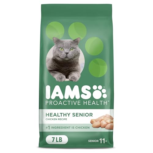 IAMS Proactive Health Healthy Senior Dry Cat Food – With Chicken – 3.18KG (7LB) Bag