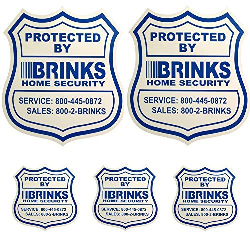 2 Home Security Yard Signs w/ 3 Security Stickers for Doors and Windows - Click to Buy