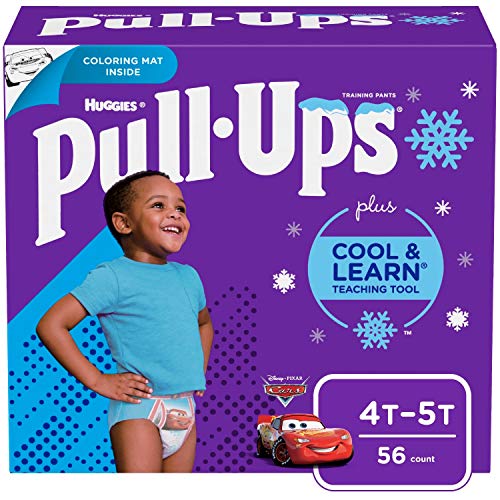 Pull-Ups Cool and Learn Training Pants for Boys, Size 4T-5T, 56 Count - Click to Buy