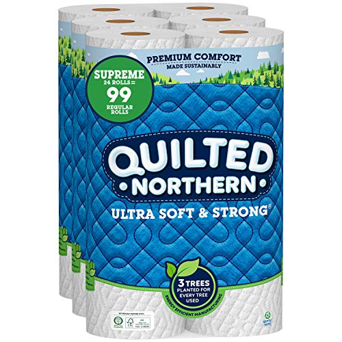 Quilted Northern Ultra Soft & Strong, 24 Supreme (90 Regular) Rolls Toilet Paper by Quilted Northern - Click to Buy