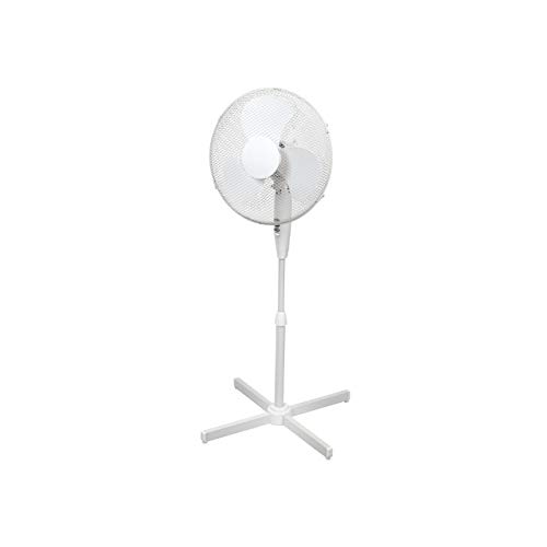 ito electronics ito Standventilator 40 cm Durchmesser weiß-oszillierend + 3 Geschwindigkeiten einstellbare Höhe/Verstellbarer Neigungswinkel, 40 x 14 x 125 cm - Click to Buy