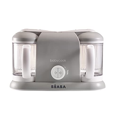 BEABA Babycook Plus 4 in 1 Steam Cooker and Blender, 9.4 cups, Dishwasher Safe, Cloud - Click to Buy