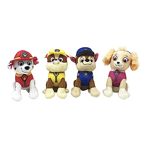 PAW Patrol Stuff Toy Set - Includes Marshall, Sky, Chase and Rubble - Click to Buy