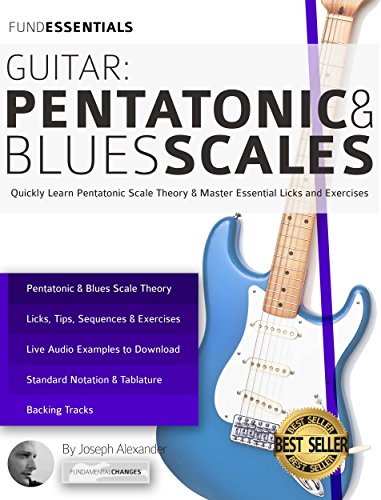 Guitar: Pentatonic and Blues Scales: Quickly Learn Pentatonic Scale Theory & Master Essential Licks and Exercises (Beginner Guitar Books) - Click to Buy