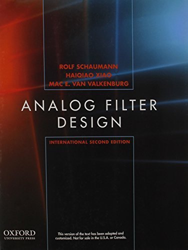 Analog Filter Design by Rolf Schaumann (2010-06-30) - Click to Buy