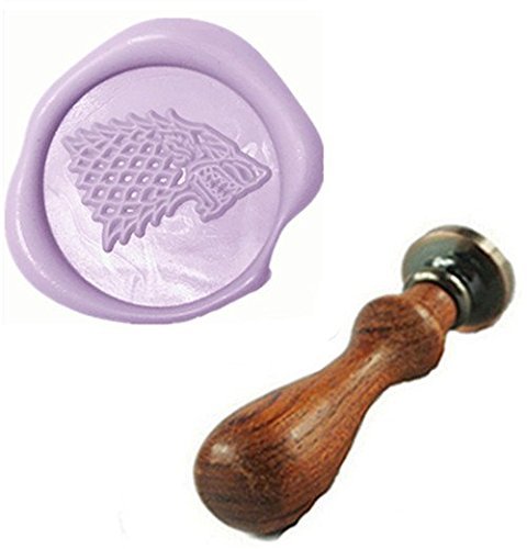 Vintage Wolf Direwolf Custom Picture Logo Wedding Invitation Wax Seal Sealing Stamp Rosewood Handle Set Kit by MDLG - Click to Buy