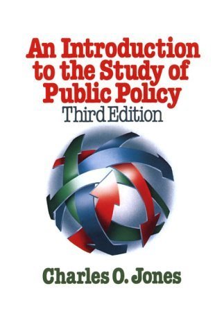 An Introduction to the Study of Public Policy by Charles O. Jones (1984-01-03) - Click to Buy