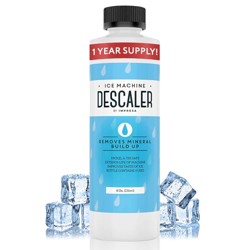 IMPRESA Products Ice Machine Cleaner/Descaler - 4 Uses Per Bottle - Made in USA - Works on Scotsman, Manitowoc and Virtually All Other Brands (Ice Maker Cleaner/Icemaker Cleaner) - Click to Buy