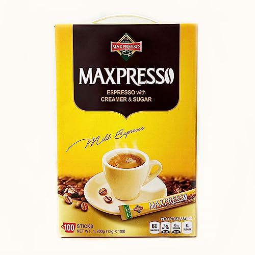 Maxpresso Instant Coffee, Espresso, 50 sticks (Pack of 2) - Click to Buy