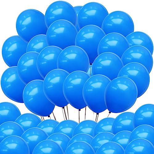 Neo LOONS® 100 pcs 5" Standard Blue Premium Latex Balloons - Great for Kids, Adult Birthdays, Weddings, Receptions, Baby Showers, Water Fights, or Any Celebration - Click to Buy