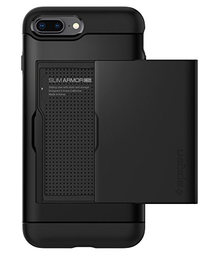 Spigen Slim Armor CS Works with Apple iPhone 8 Plus Case (2017) / iPhone 7 Plus Case (2016) - Black - Click to Buy