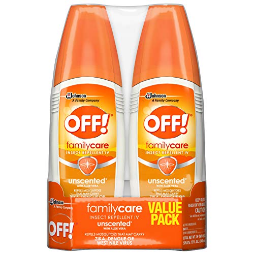 OFF! FamilyCare Insect & Mosquito Repellent Spritz, Unscented Bug spray with Aloe-Vera, 7% Deet, 6 oz (Pack of 2) - Click to Buy