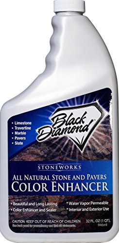 Color Enhancer Sealer for All-Natural Stone and Pavers. Marble, Travertine, Limestone, Granite, Slate, Concrete, Grout, Brick, Block. (1-Quart) - Click to Buy