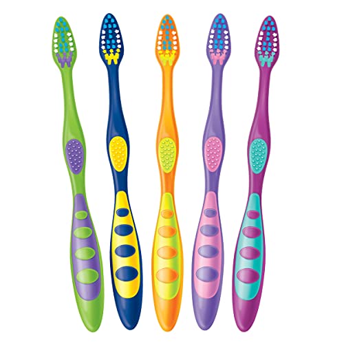 Dr. Fresh 5 Pack Enfants Extras, bonus Brosse à dents souple - Click to Buy