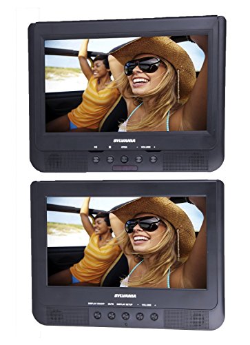 Proscan/Sylvania PDVD1037/SDVD1037 10.1-Inch Dual Screen Portable DVD Player (Renewed) - Click to Buy