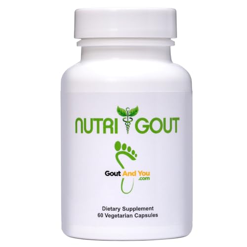 NutriGout Uric Acid Cleanse Supplement w/Turmeric, Celery Seed, Bromelain, Milk Thistle, Dandelion and Chanca Piedra, 60 Vegetarian Capsules of 500 mg Each - Click to Buy