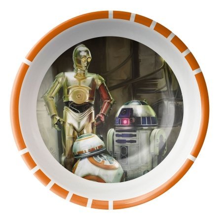 Zak Designs Star Wars: The Force Awakens C-3PO, R2-D2 and BB-8 Plastic Cereal Bowl 5 Inch - Click to Buy