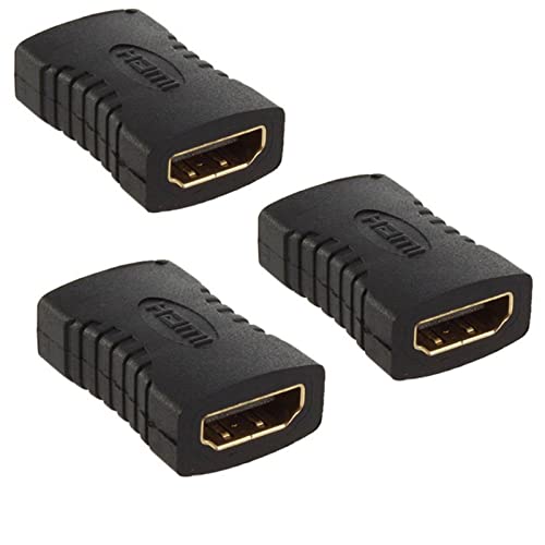 LINESO Adaptateur HDMI Femelle vers Femelle plaqué Or Haute Vitesse HDMI Femelle résolution 3D & 4K - Click to Buy