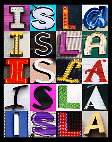 ISLA Personalized Name Poster Using Sign Letters - 11"x14"