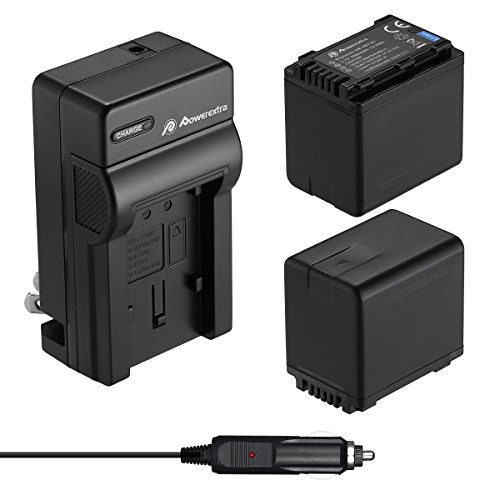 Powerextra 2 Pack Replacement Batteries and Charger for Panasonic VW-VBT380 and Panasonic HC-V250, HC-V380, HC-V510, HC-V520, HC-V710, HC-V720, HC-V750, HC-V770, HC-VX870, HC-VX981K, HC-WXF991K - Click to Buy