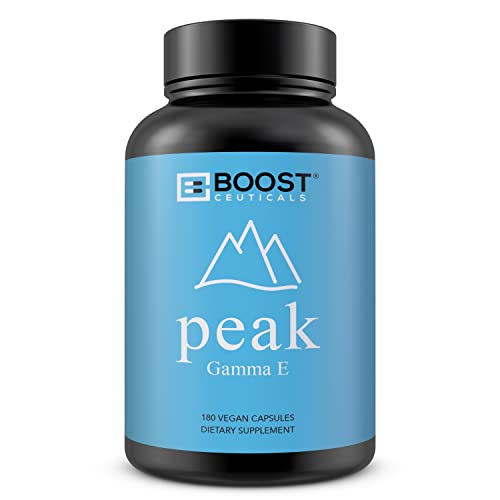 BoostCeuticals Vegan Vitamin e 400 IU Mixed Tocopherols Complex - Non GMO No Magnesium Stearate No Silica Gluten Free VIT e Potent 90 mg Gamma e per 180 Capsules