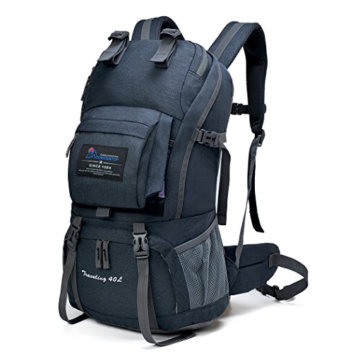 MOUNTAINTOP Mochilas Senderismo 40 litros Mujer Hombre Mochila de Trekking Mochila Montaña al Aire Libre Impermeable para Viaje Acampadas 33x22x55 cm - Click to Buy