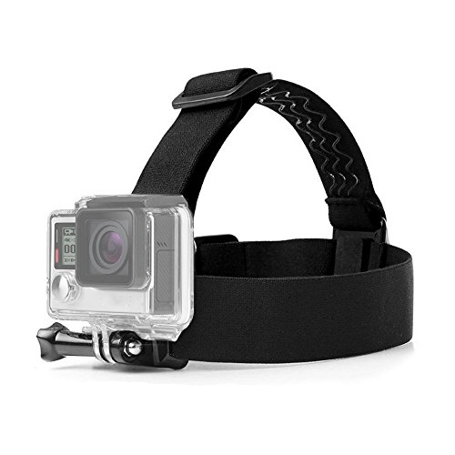 ASOCEA Elastic Adjustable Head Strap Mount Belt Screw Compatible with AKASO EK7000 GoPro Hero 7/6/5/4 Black 4k Campark ODRVM Pictek 12MP 1080p APEMAN Waterproof Action Cameras - Click to Buy