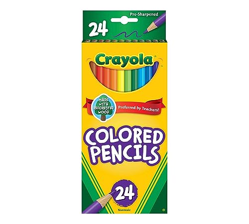 Crayola Colored Pencils, Assorted Colors, 24 Count - Click to Buy