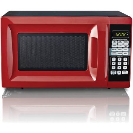 HB 700 Watt Microwave.7 Cubic Foot Capacity (Red)