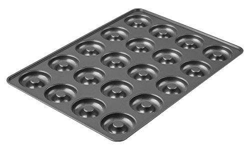 Wilton Perfect Results Non-Stick Donut Pan, 20-Cavity Donut Baking Pan, Steel - Click to Buy