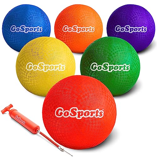 GoSports 10" Playground Ball (Set of 6) with Carry Bag and Pump - Click to Buy