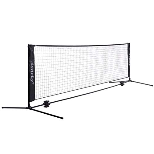 Aoneky Mini Portable Tennis Net for Driveway - Kids Soccer Tennis Net (10 Feet) - Click to Buy