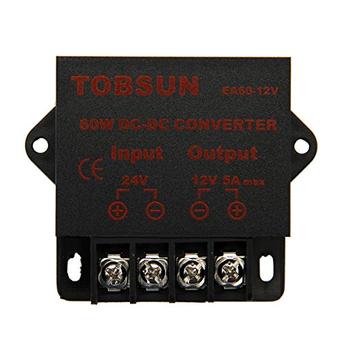 EPBOWPT DC 24V to DC 12V 5A 60W Converter Step Down Regulator Module Transformer Power Supply