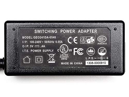 5V 4A (4000mA) Switching Power Supply - UL Listed - Click to Buy