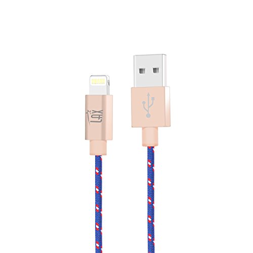 LAX Gadgets iPhone Charger Lightning Cable - MFi Certified Durable Braided Apple Lightning USB Cord for iPhone 11/11 Pro Max/XS Max/X/iPad, iPod & More - Click to Buy
