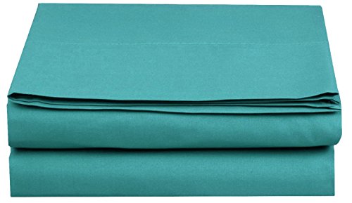 Elegant Comfort Luxury Fitted Sheet - Wrinkle and Fade Resistant - Premium Hotel Quality Microfiber - 1-Piece Fitted Sheet, Queen Size, Turquoise - Click to Buy