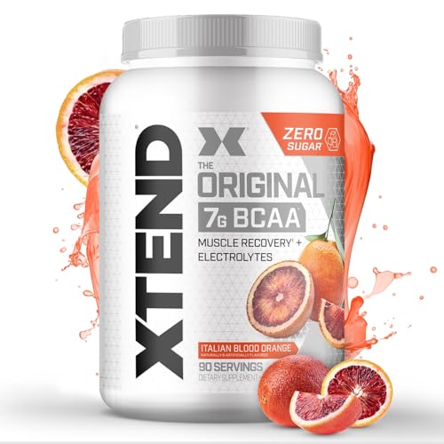 XTEND Original BCAA Powder 7g BCAA and 2.5g L-Glutamine, Sugar Free Post Workout Muscle Recovery Drink with Amino Acids for Men & Women, 90 Servings
