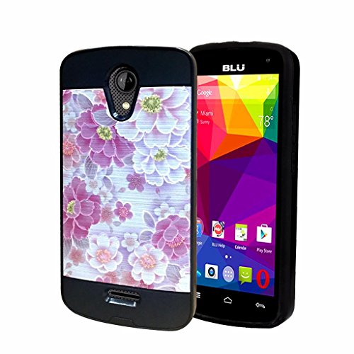 BLU Studio X8 HD case, {NFW} Tough Hybrid + Dual Layer Shock Resistance Brushed Design Case Cover for BLU Studio X8 HD S530 (VGD 09 Flowers) - Click to Buy