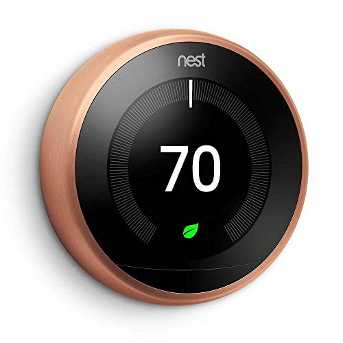 Nest Learning Smart Thermostat 3rd Generation Home/Office WiFi, Copper - T3021US - Click to Buy