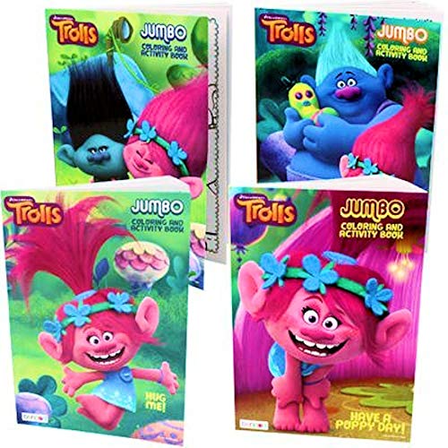 Trolls coloring and activity Book - Set Of 4 - Click to Buy