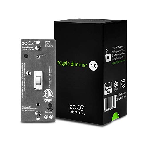 ZOOZ Z-Wave Plus Wireless Lighting Control Smart Toggle Dimmer ZEN24, White by ZOOZ - Click to Buy