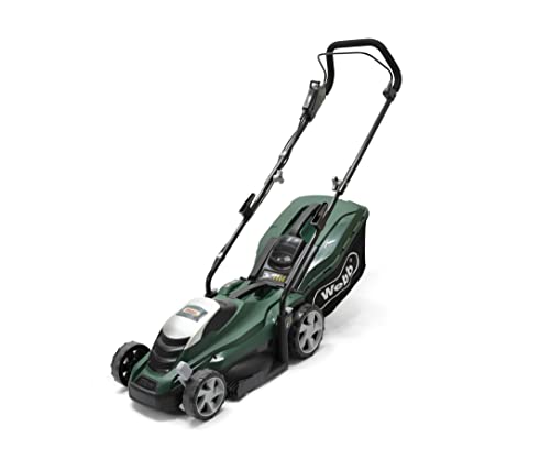 Webb Classic WEER33 Electric Rotary Lawnmower with 5 Cutting Heights, 33cm Cutting Width and 35L Collection Bag - Voted Best Buy Budget Mower by BBC Gardener’s World - 3 Year Guarantee - Click to Buy