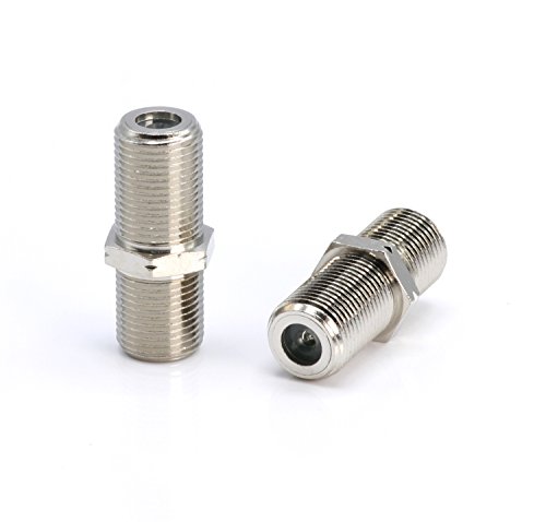 THE CIMPLE CO Cable Extension Coupler - 4 Pack - Connects 2 Coaxial Video Cables, for Coax F81 (Female to Female) - Rated for 3 GHz Satellite, TV, and Internet
