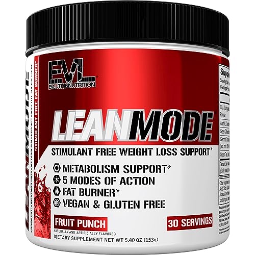 LeanMode Weight Loss Support Powder - Premium Non-Stimulant Thermogenic Fat Burner and Metabolism Support Powder with CLA Acetyl L-Carnitine Green Tea Extract and Garcinia Cambogia - Fruit Punch - Click to Buy