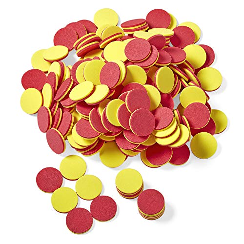 hand2mind Foam Two-Color Counters for Kids Ages 5-8, Math Supplies for Early Math Learners, Math Manipulatives for Counting, Grouping, and Bingo Chips, Homeschool Supplies (Pack of 200) - Click to Buy