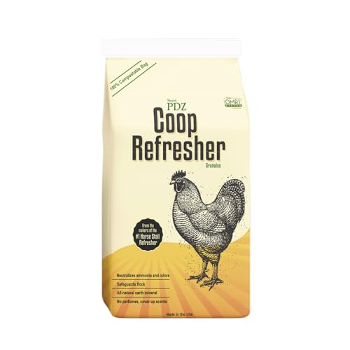 Sweet PDZ - Coop Refresher – Zeolith-Geruchsvernichter – unverzichtbares Hühnerstall-Zubehör – 4,5 kg - Click to Buy