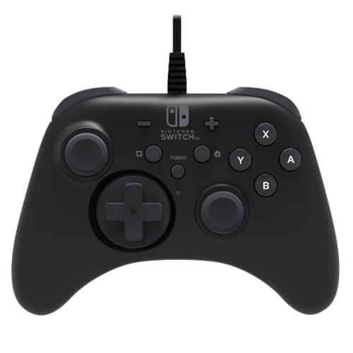 HORI HORIPAD Wired Controller for Nintendo Switch - Turbo Functions, Detachable D-pad, Precision Analog Sticks, Fast-Action Shoulder Buttons