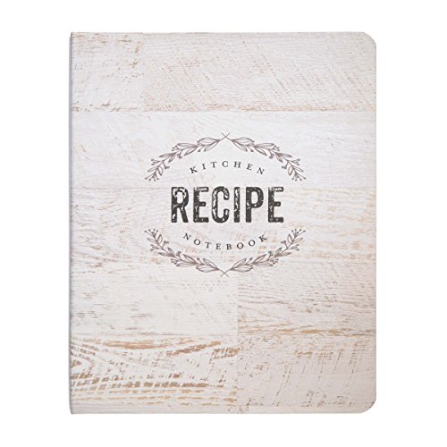 C.R. Gibson Wood Panel Rustic Spiral Recipe Journal, 100 Pages, 7.25" x 9" (QMR-18687)